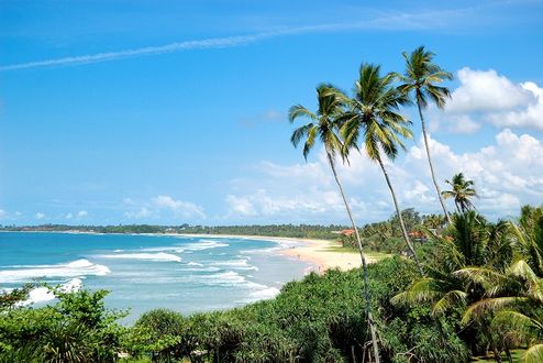 plage au Sri Lanka